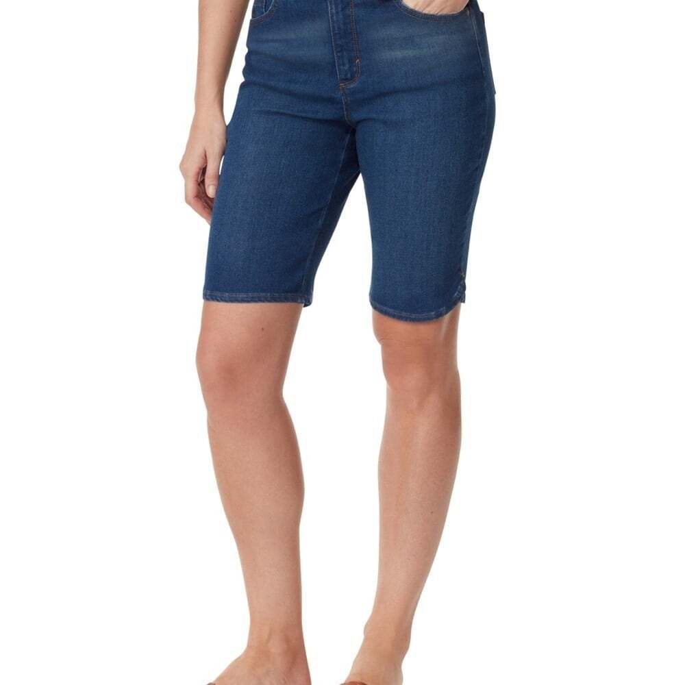 Gloria Vanderbilt Women's Blue Jeans Size 4 Regular Mid Rise Stretch Denim Blue